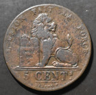 Belgium  1842  5 Centimes  Vf