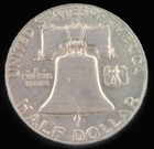 Franklin Half Dollar Coin 1961 D - 90  Silver Us Coin - Circulated Condition