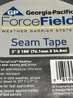 Georgia-pacific Forcefield Seam Tape 3  X 180  Weather Barrier Tape