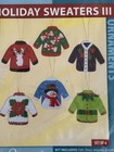 Herrschners Felt Street Ugly Christmas Sweaters Felt Ornament Kit  3 Set Of 6
