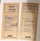 7  Indianopolis Transit System   Bus Timetables Jan 11  1970 - Excel Condition