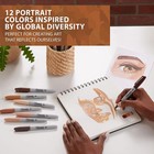 Sharpie Permanent Markers  Portrait Colors  Fine Point  Assorted  12 Ct