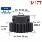 45  Steel Motor Transmission Gear 1 Mod Pinion Gear 10t-150t Spur Gear With Step