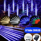 288 Led Solar Lights Meteor Shower Rain Tree String Light Xmas Decor 8 Tubes