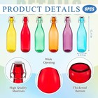 6 Pcs Assorted Color Glass Bottles 500 Ml  16 9 Oz Decorative Wine Bottles Fl   