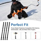 4 Pcs Power Blade Protectors Compatible With Eskimo  Ice Auger Guard Strap For H