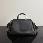 Coach Ccc39 Slouchy Rogue Top Handle Bag 39 Natural Grain Leather Black Outlet