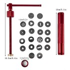 Stainless Steel Clay Extruder Sugar Paste Cake Fondant Red 