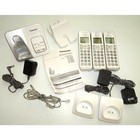Panasonic Cordless Phone System 3 Cordless Handsets - Kx-tgd633w  white silver 