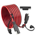 6ft 16awg Sae Extension Cable With Polarity Reversing Adapter  Heavy Duty 2 Pin