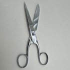 Vintage Singer 406 Dressmaker Sewing Shears Scissors Forged Steel Brazil Sharp