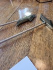 Pair Of Brass-toggle Whaling Harpoons With Solid Metal  wooden Handles And Rope 