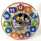 Disney Melissa   Doug Wooden Sorting Clock Movable Clock Hands New 3 educational