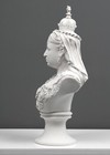 Queen Victoria Bust Sculpture-female Antique Art Statue In Marble Stone
