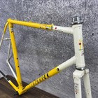 Vintage Centurion Sport Dlx Road Bike Frame 58cm Yellow White Crmo 700c 126mm