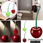 1xcherry Shape Toilet Brush Holder Set Bathroom Wc Cleaning Tool