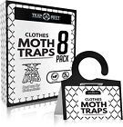Clothing Moth Traps - 8 Pack - Non Toxic Moth Traps For Clothes With Pheromone  