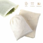 100-300pc Cotton Reusable Muslin Drawstring Bags For Coffee Tea Bath Soap Herb