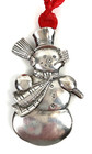 Vintage Lunt Silver Snowman Christmas Ornament Ch212 2 5 