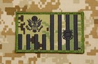 Nwu Type Iii Us Coast Guard Ensign Flag   Reverse Us Flag Patch Set Aor2 Hook