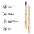 Bamboo Charcoal Toothbrush Extra Soft Bristle Natural Toothbrush 12 Pack
