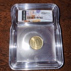 1992 Estonia 10 Senti Coin W  Lions Graded Brilliant Uncirculated By Icg Grading