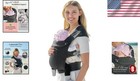 Stylish Baby Carrier With Foldable Head Support For Newborns - Deep Grey Comfort