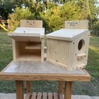 2 Pc Squirrel Nesting Box House With Preditor Guards   Easy Access Door To Clean