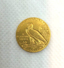1908  2 50 Indian Head Gold Quarter Eagle Coin