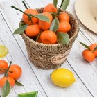 Fake Mini Tangerine Orange Artificial Fruit Simulation Fake Lifelike For Home   