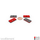 1 X 1 2 X 1 8 Inch Neodymium Rare Earth Countersunk Block Magnets N52  10 Pack 