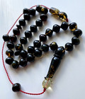 Natural Baltic Amber 13g  Islamic Prayer Rosary Pumpkin 33 Beads Tesbih Misbaha