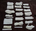 Lot 25  Yds White Lace trims Remnants Sew- J journal Doll Wedding  Crafts New