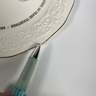 Hallmark 50th Wedding Anniversary Plate White With Gold Trim  Writing On Back