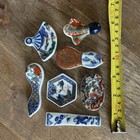 Japanese Ceramic Color Chopstick Rests Set Of 7