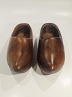 Vintage Dutch Hand Carved Wooden 7  Clogs Shoes