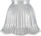 23164-4 Transitional Clear Beaded Ceiling Fan Replacement Glass Shade  2-1 4  Fi