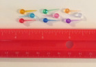 140 Mini Pin Lights Bulbs Ceramic Christmas Tree Vintage Pegs Assorted Colors