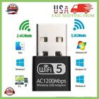 Wireless Lan Usb Pc Wifi Adapter Network 802 11ac 1200mbps Dual Band 2 4g   5g