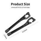 Black Car Seat Gap Filler Centre Console Organizer With Storage For Car Seats