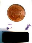1856 Large Cent slanted 5 anacs Certified au50
