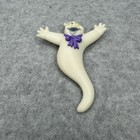 Hallmark Halloween Glow In The Dark Ghost Brooch Pin Vintage 1990 3 75 