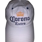 Nwt Corona Extra Baseball Cap White Navy Blue Embroidered Logo Adjustable Cap