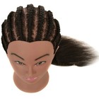 Real 100  Human Hair Mannequin Head With Stand For Hairdresser Practice Braid   