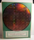 Vtg Early 2000s 8  Silicon Semiconductor Wafer Integrated Circuit Chips In Frame