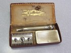 Antique 1920 s Gillette Old Type De Safety Razor Set In Case