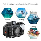 Seafrogs 60m 195ft Underwater Camera Housing Case For Olympus Tg-7 W  Dome Port