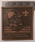 Vintage 1973 National Scout Jamboree Big Leather Patch Boy Scouts Of America Bsa