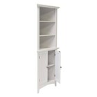 Classic White Painted Corner Storage Cabinet