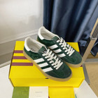 Adidas X Gucci Co-branded Green Sunshine Sports Couple Casual Sneakers